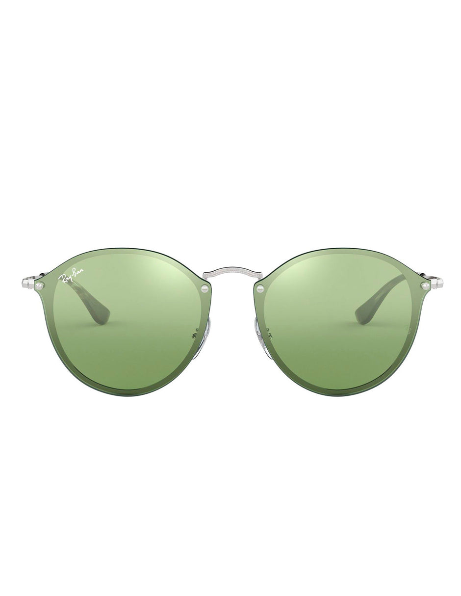 LENTES DE SOL RAY BAN BLAZE ROUND RB3574N 003/30 59MM PLATA VERDE