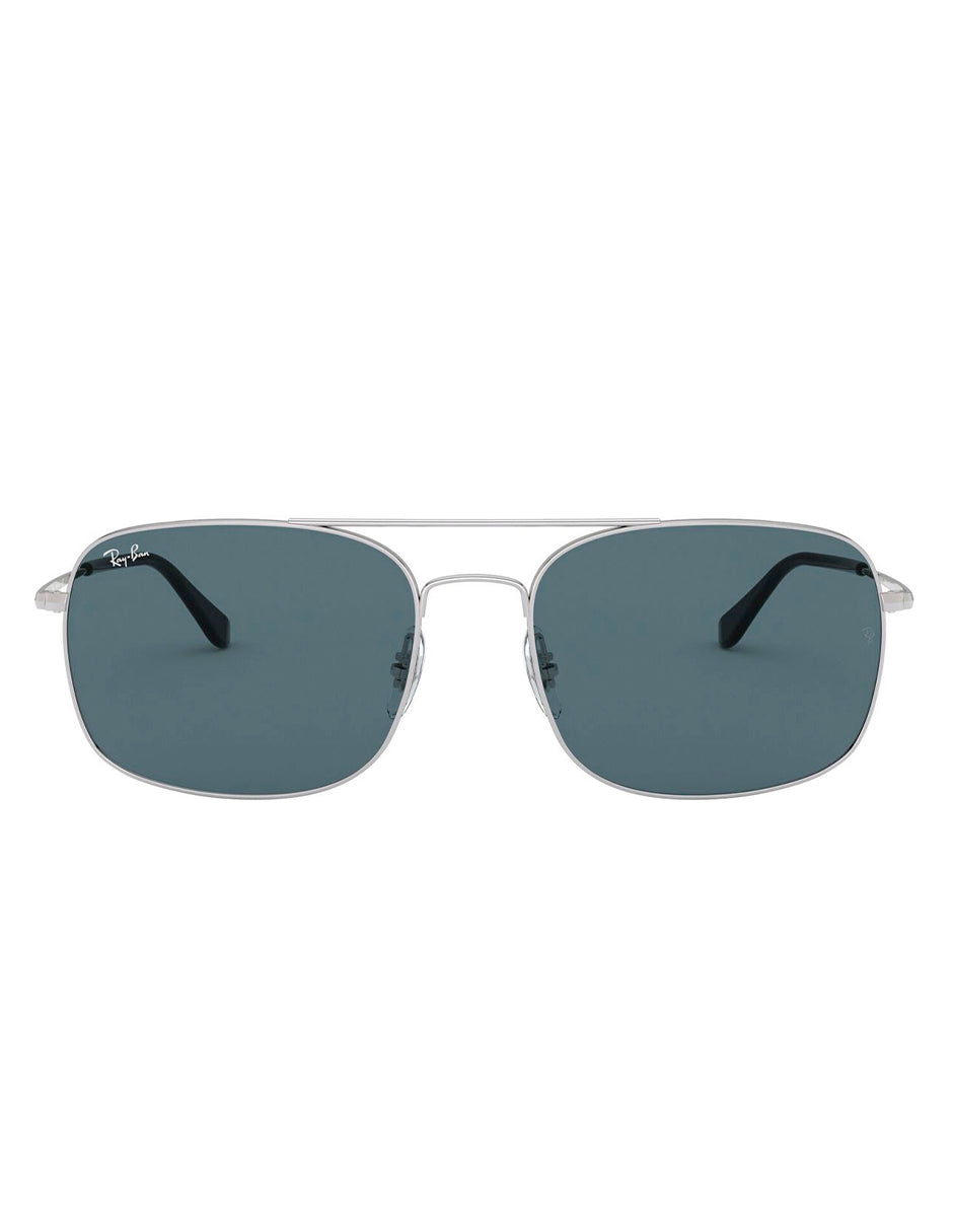 LENTES DE SOL RAY BAN RB3611 003/R5 60MM PLATEADO AZUL