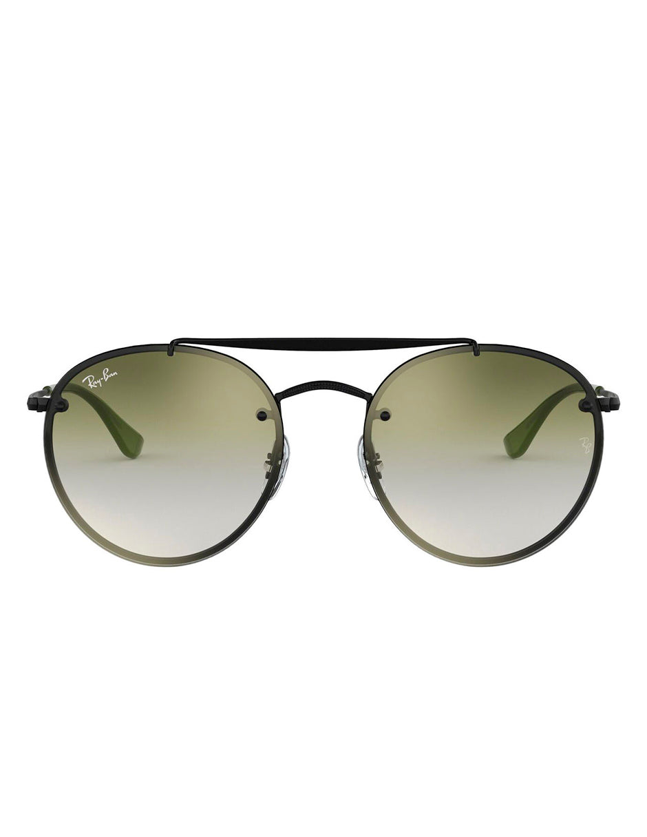 LENTES DE SOL RAY BAN BLAZE ROUND DOUBLE BRIDGE RB3614N 148/0R VERDE