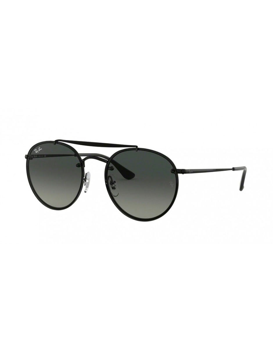 LENTE DE SOL RAY BAN BLAZE ROUND DOUBLE BRIDGE RB3614N 148 11 NEGRO