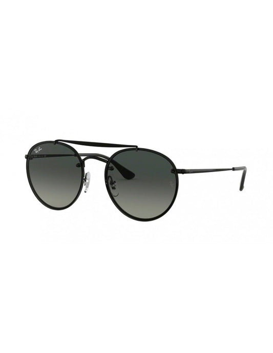 LENTE DE SOL RAY BAN BLAZE ROUND DOUBLE BRIDGE RB3614N 148 11 NEGRO Mayoreo