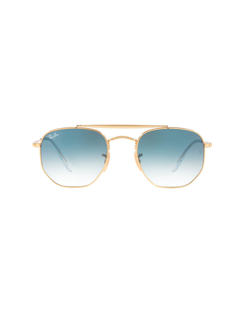 LENTE DE SOL RAY BAN MARSHAL RB3648 001 3F 54MM AZUL