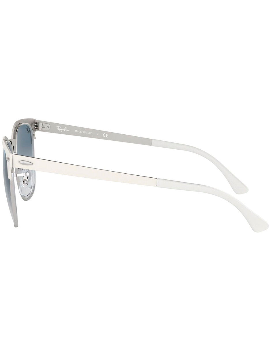 LENTE DE SOL RAY BAN CLUBMASTER METAL RB3716 90883F 51MM BLANCO