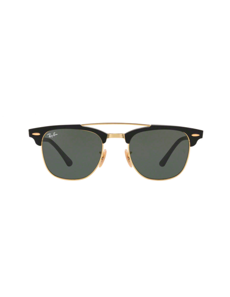 LENTE DE SOL RAY BAN CLUBMASTER DOUBLE BRIDGE RB3816 901 51MM G15 NEGRO