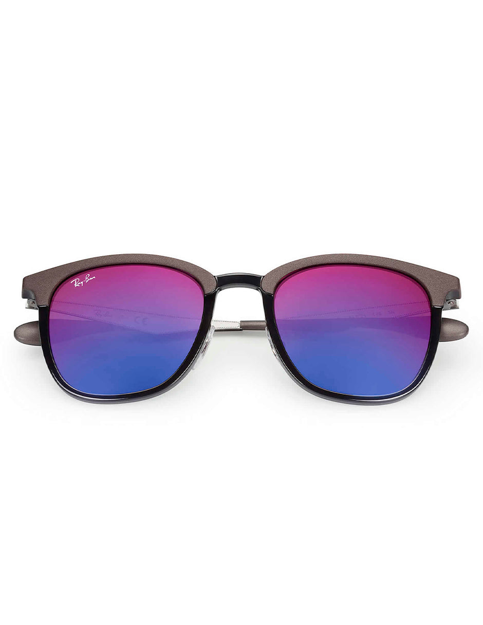 LENTE DE SOL RAY BAN RB4278 6284/B1 51MM GRIS/AZUL VIOLETA DEGRADADO ESPEJO