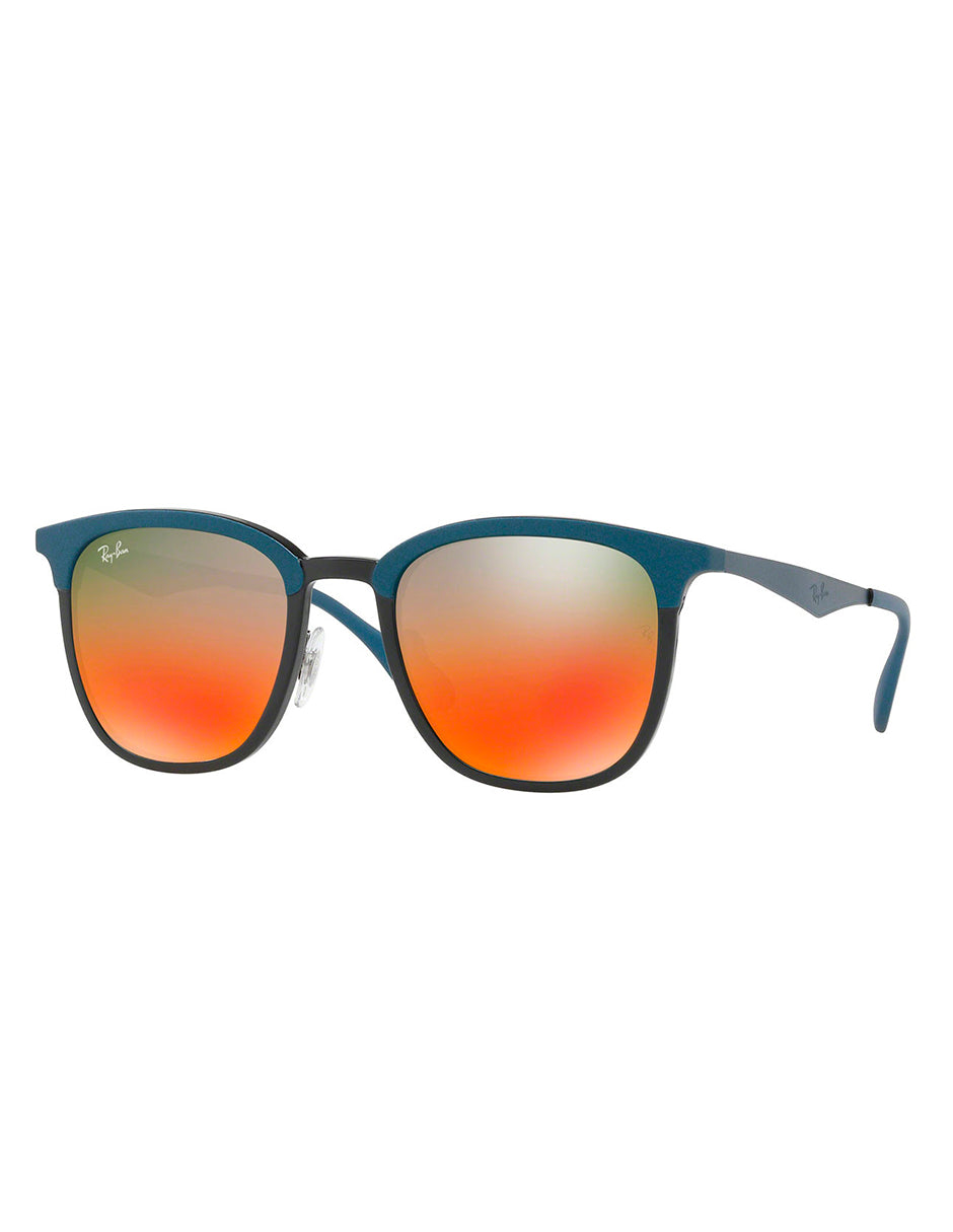 LENTE DE SOL RAY BAN RB4278 6286/A8 51MM AZUL/NARANJA DEGRADADO ESPEJO