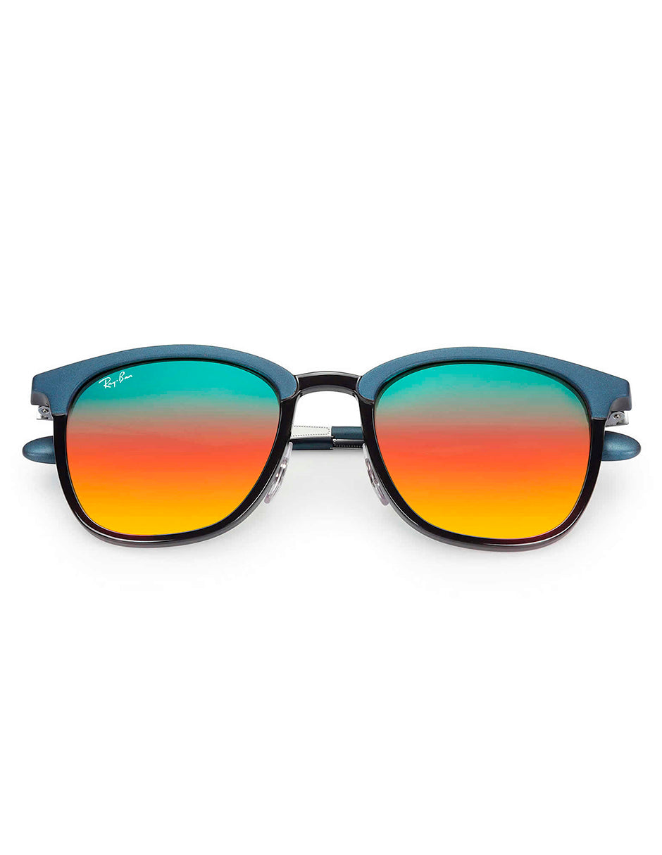 LENTE DE SOL RAY BAN RB4278 6286/A8 51MM AZUL/NARANJA DEGRADADO ESPEJO