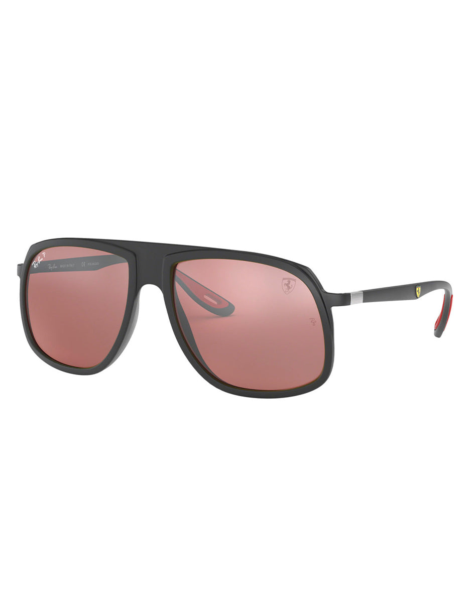 LENTE DE SOL RAY BAN RB4308MF F602/H2 57MM NEGRO/LENTE ROJO