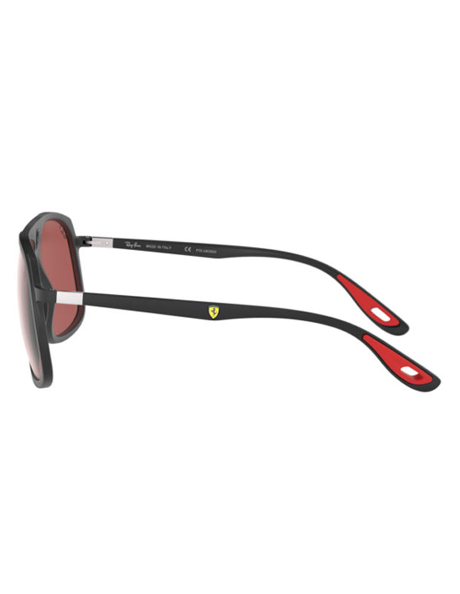 LENTE DE SOL RAY BAN RB4308MF F602/H2 57MM NEGRO/LENTE ROJO