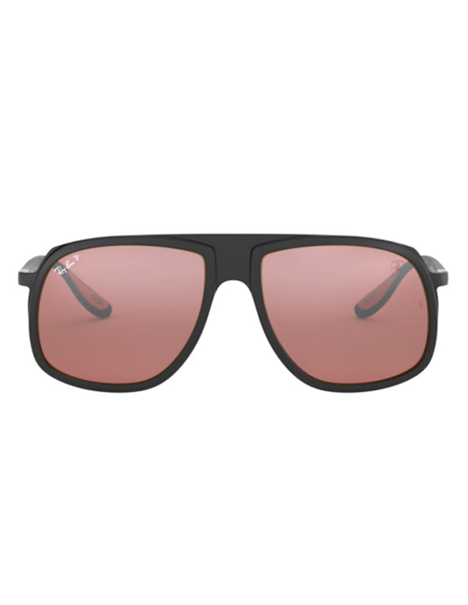 LENTE DE SOL RAY BAN RB4308MF F602/H2 57MM NEGRO/LENTE ROJO