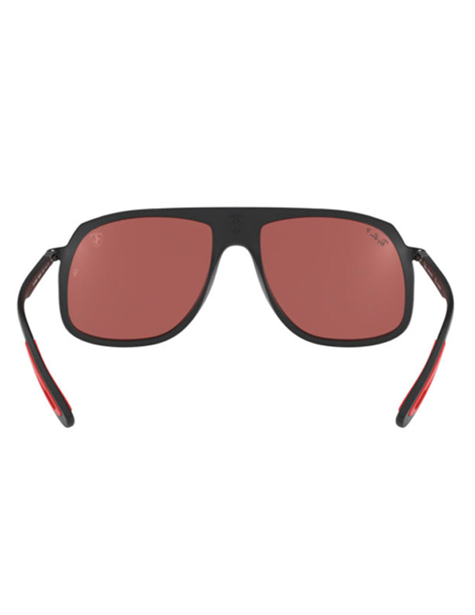 LENTE DE SOL RAY BAN RB4308MF F602/H2 57MM NEGRO/LENTE ROJO