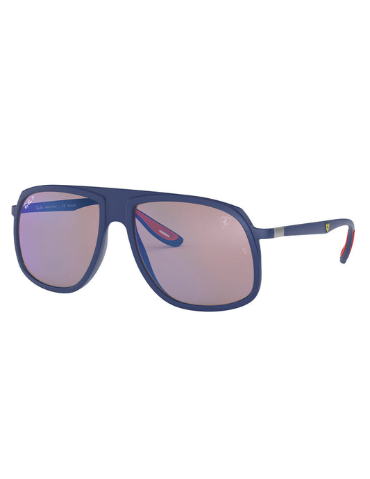 LENTE DE SOL RAY BAN RB4308MF F604/HO 57MM AZUL/ROJO