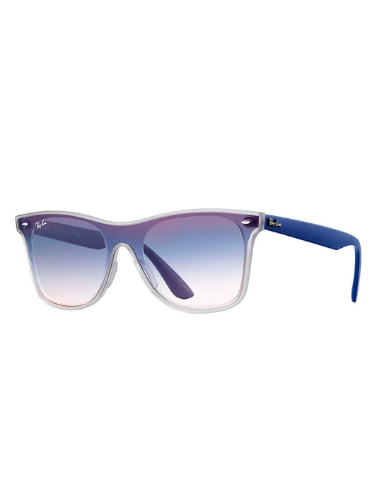 LENTES DE SOL RAY BAN BLAZE WAYFARER RB4440NF 6356X0 41MM TRANSPARENTE AZUL DEGRADADO