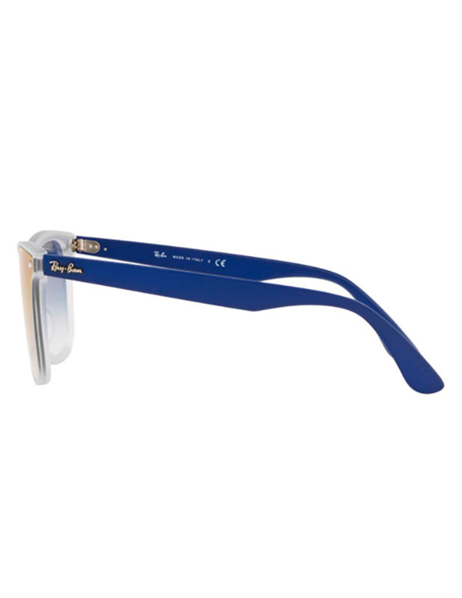 LENTES DE SOL RAY BAN BLAZE WAYFARER RB4440NF 6356X0 41MM TRANSPARENTE AZUL DEGRADADO