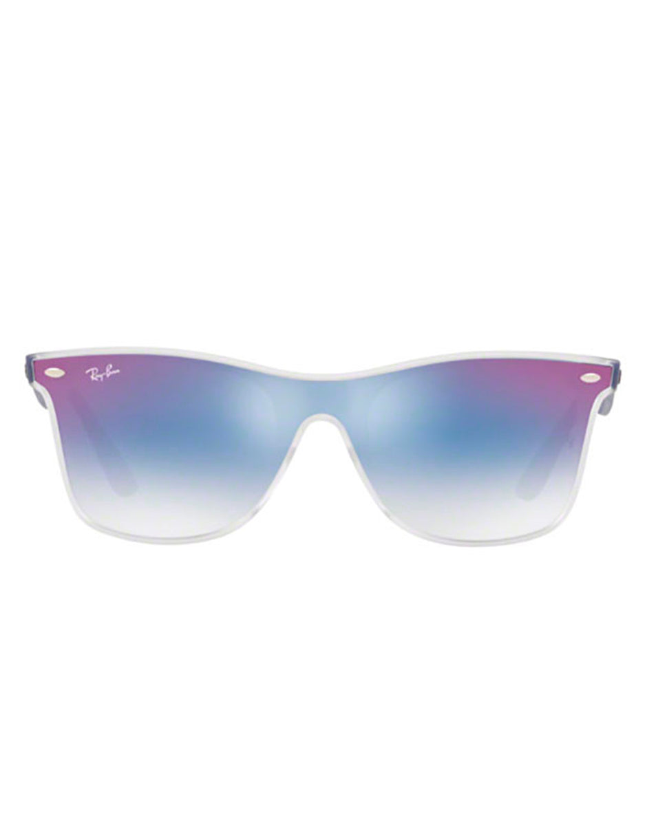 LENTES DE SOL RAY BAN BLAZE WAYFARER RB4440NF 6356X0 41MM TRANSPARENTE AZUL DEGRADADO