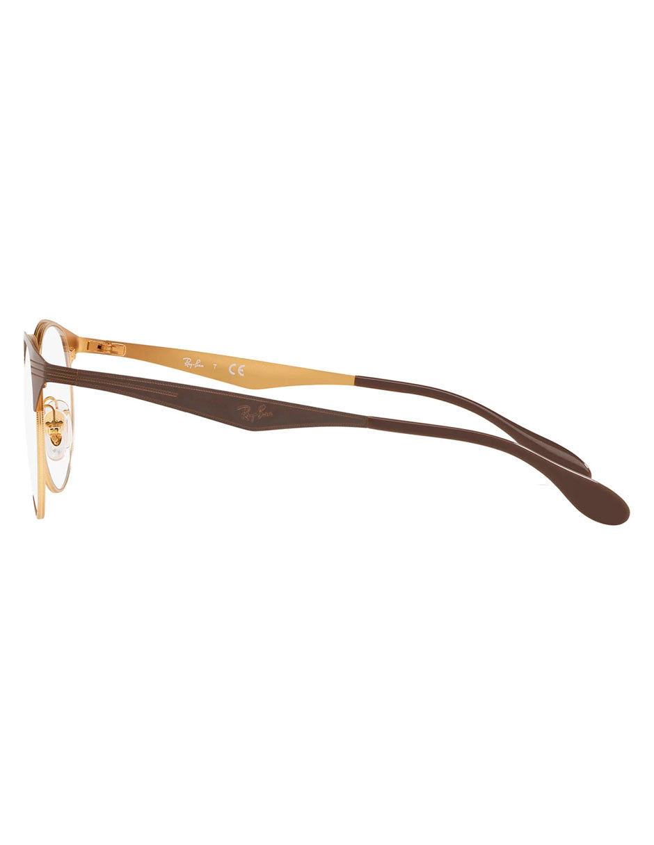 ARMAZÓN OFTÁLMICO RAY BAN RB6406 2905 51MM CAFE ORO