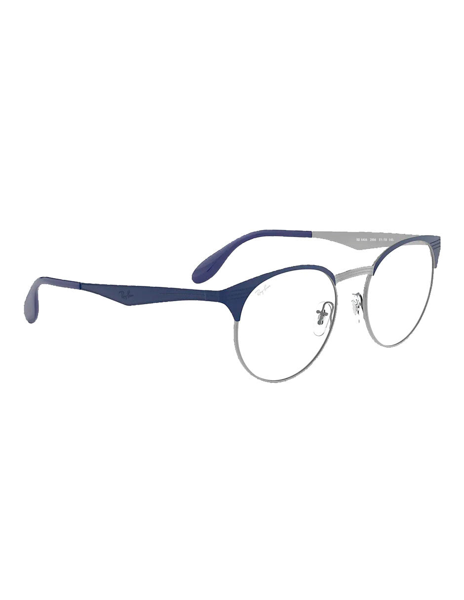 ARMAZÓN OFTÁLMICO RAY BAN RB6406 2906 51MM AZUL GRIS