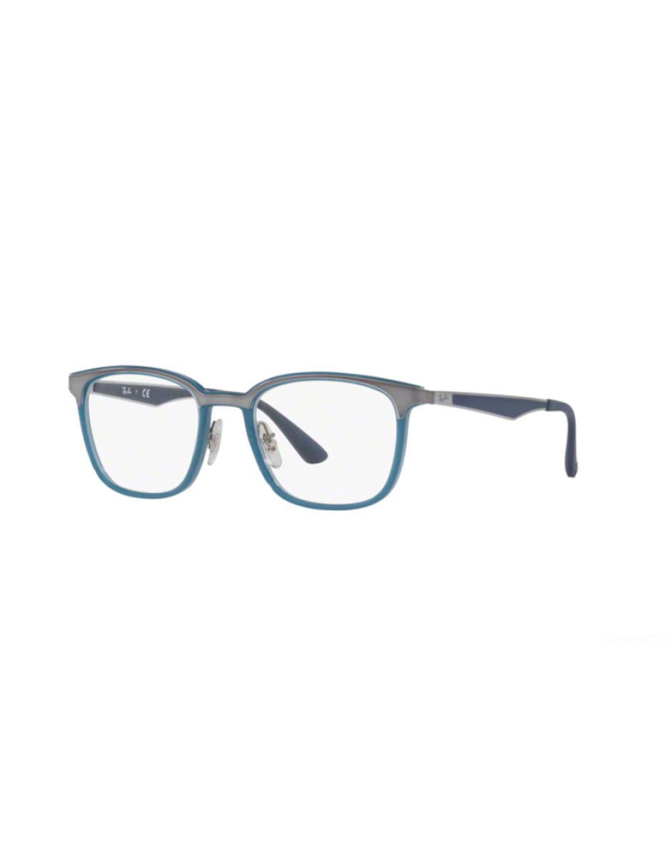 ARMAZÓN OFTÁLMICO RAY BAN RB7117 8019 52MM AZUL CLARO Mayoreo