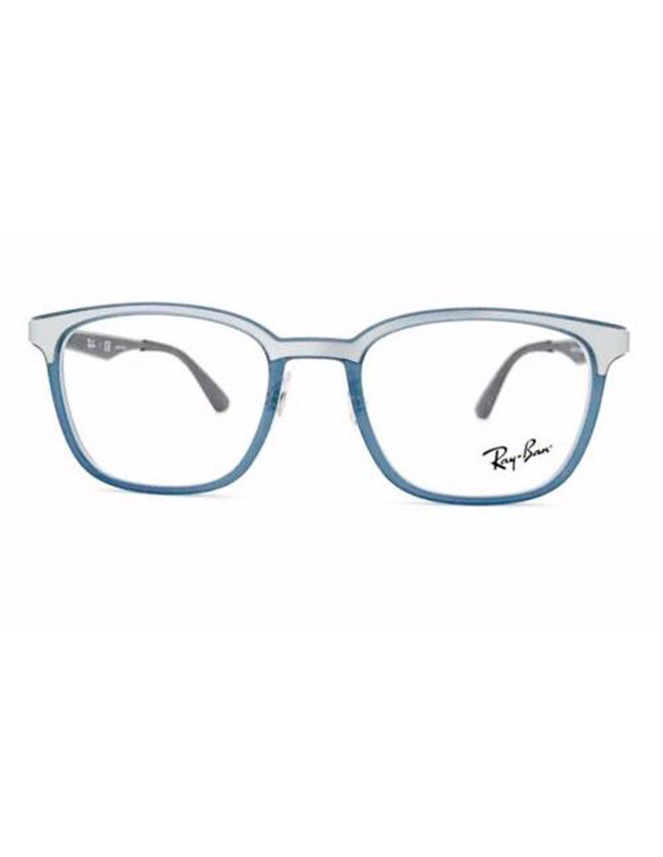 ARMAZÓN OFTÁLMICO RAY BAN RB7117 8019 52MM AZUL CLARO Mayoreo