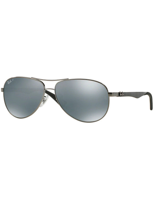 LENTE DE SOL RAY BAN POLARIZADO RB8313 004 K6 61MM PLATA Mayoreo