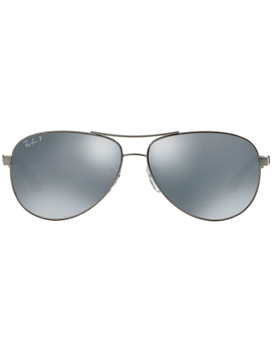 LENTE DE SOL RAY BAN POLARIZADO RB8313 004 K6 61MM PLATA