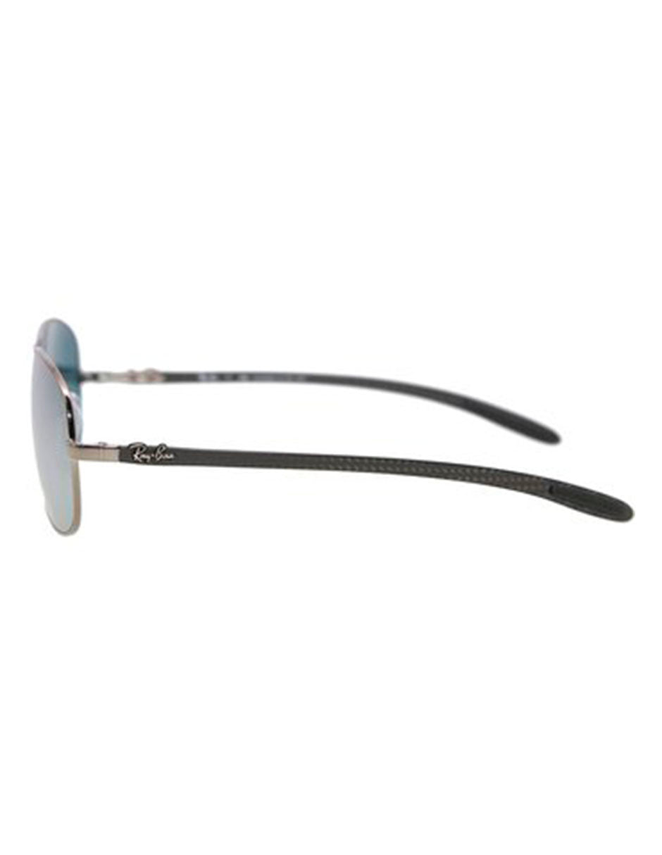 LENTE DE SOL RAY BAN POLARIZADO RB8313 004 K6 61MM PLATA