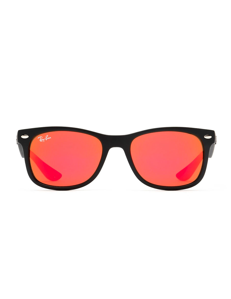 LENTE DE SOL RAY BAN JUNIOR NEW WAYFARER RJ9052S 100S6Q 47MM ROJO