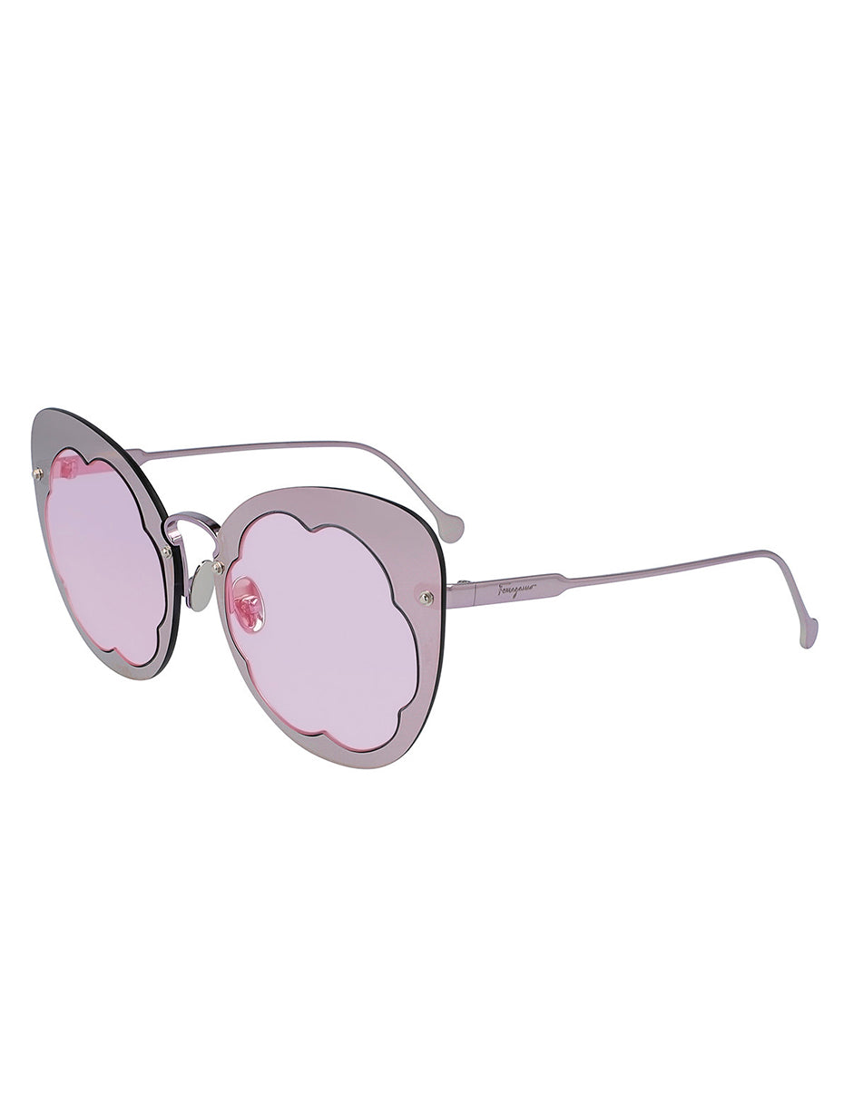 LENTE DE SOL SALVATORE FERRAGAMO FERRAGAMO SF178SM 537 63MM METALIC IRIS