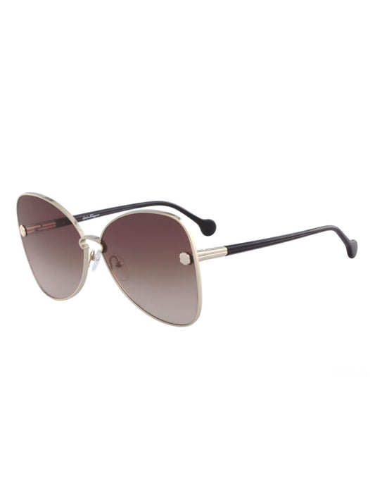 LENTE DE SOL SALVATORE FERRAGAMO FERRAGAMO SF184S 704 64MM CAFÉ Mayoreo