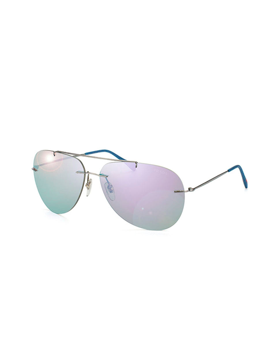 LENTE DE SOL PRADA SPS50P 5AV-2E2 63MM AZUL