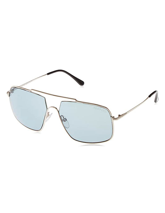 LENTE DE SOL TOM FORD TF585 16A 61MM PLATEADO/AZUL Mayoreo