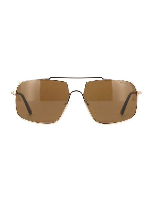 LENTES DE SOL TOM FORD TF585 28E 61MM DORADO/CAFE