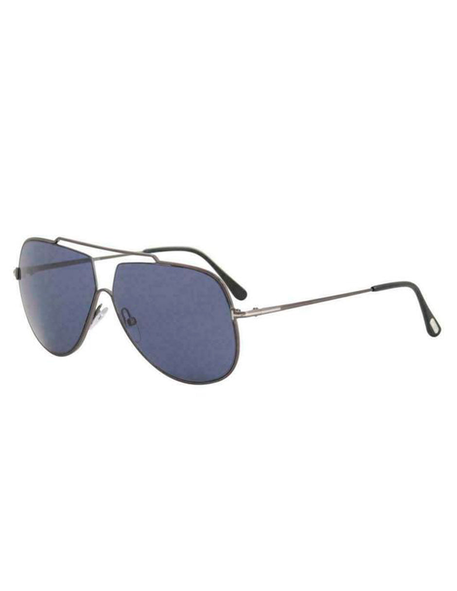 LENTE DE SOL TOM FORD TF586 12V PLATEADO/AZUL