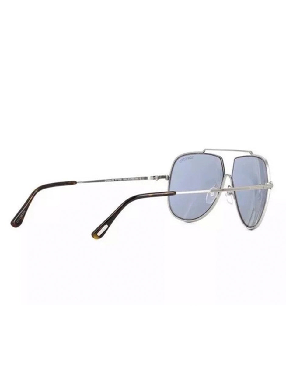 LENTE DE SOL TOM FORD TF586 16A PLATEDO/AZUL CLARO