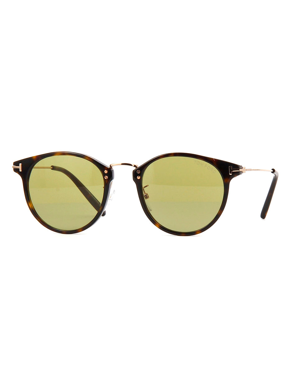 LENTE DE SOL TOM FORD TF673 52N 49MM CAFÉ/VERDE