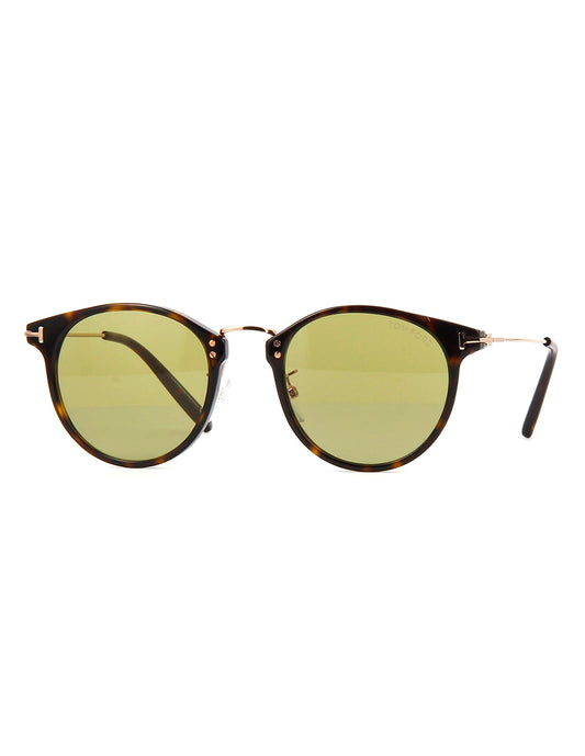 LENTE DE SOL TOM FORD TF673 52N 49MM CAFÉ/VERDE Mayoreo