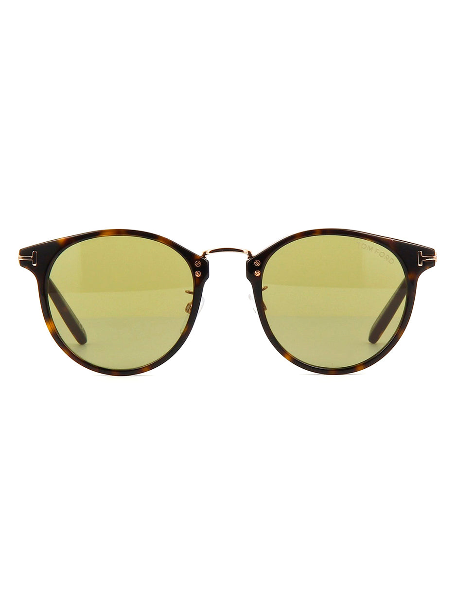 LENTE DE SOL TOM FORD TF673 52N 49MM CAFÉ/VERDE