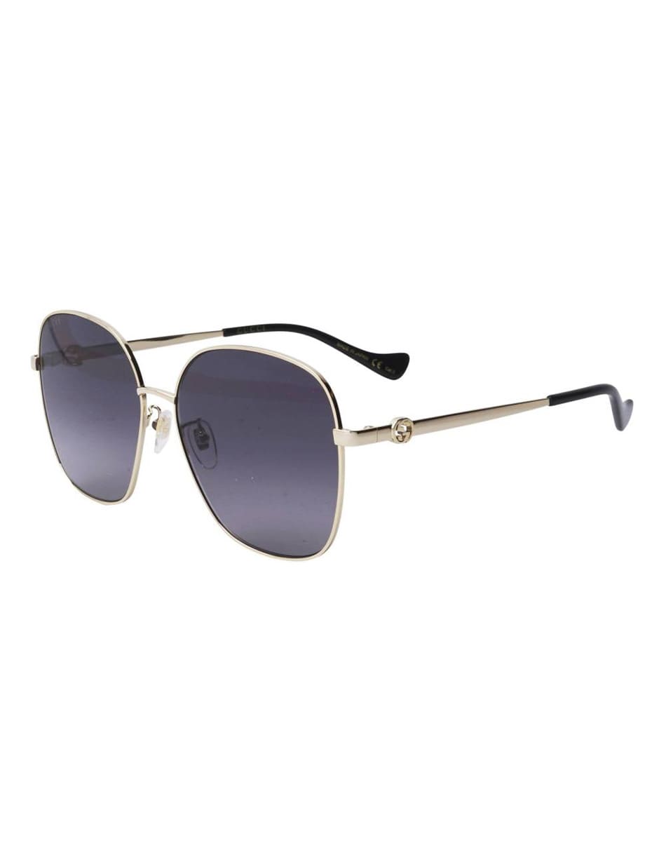 LENTE DE SOL GUCCI GG1089SA 001 61MM DORADO NEGRO