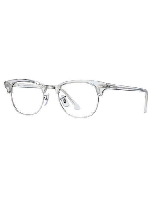 ARMAZÓN OFTÁLMICO RAY BAN CLUBMASTER RB5154 2001 51MM TRANSPARENTE PLATA