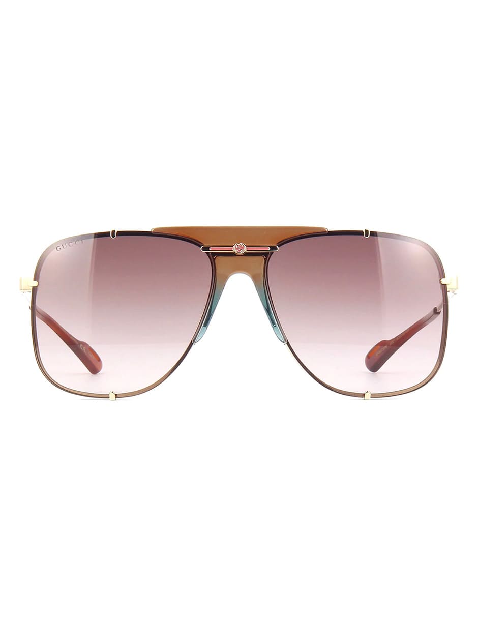 LENTE DE SOL GUCCI GG0739S 002 63MM CAFE