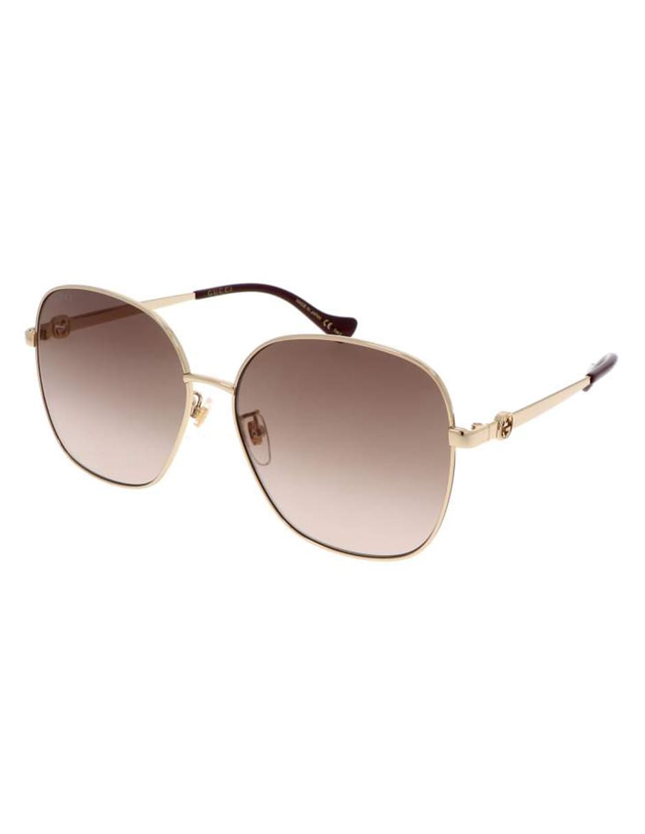 LENTE DE SOL GUCCI GG1089SA 002 61MM DORADO CAFE