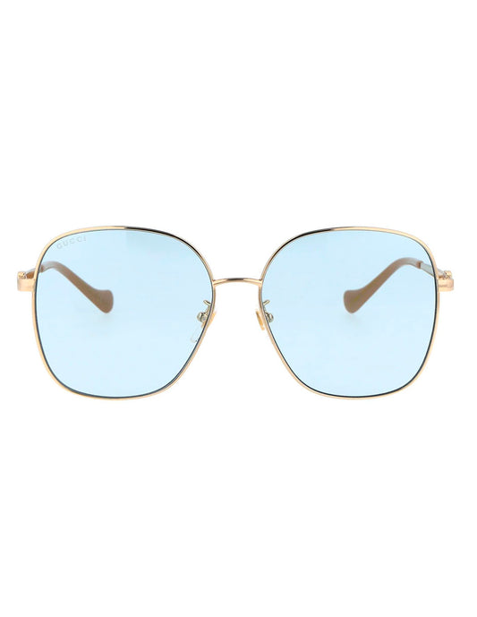 LENTE DE SOL GUCCI GG1089SA 004 61MM DORADO AZUL