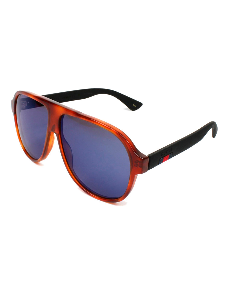 LENTE DE SOL GUCCI GG0009S 002 59-11 CAREY CON NEGRO