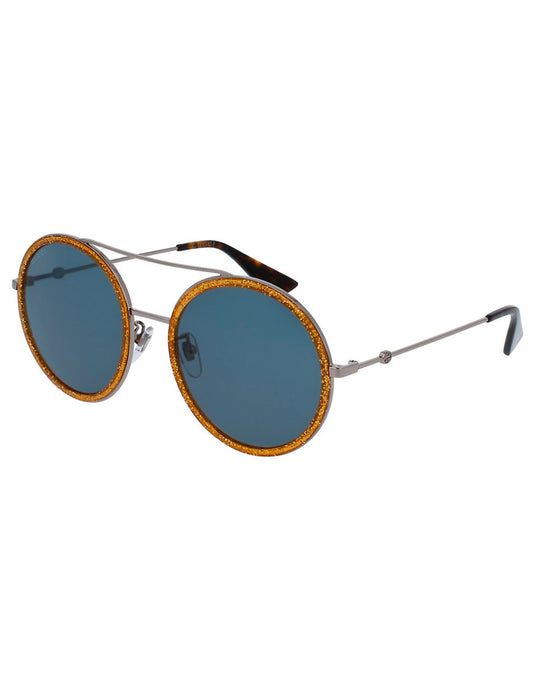 LENTE DE SOL GUCCI GG0061S 004 56MM GRIS AMARILLO