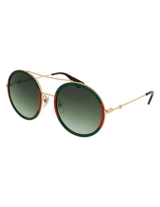LENTE DE SOL GUCCI GG0061S 008 56MM DORADO/VERDE