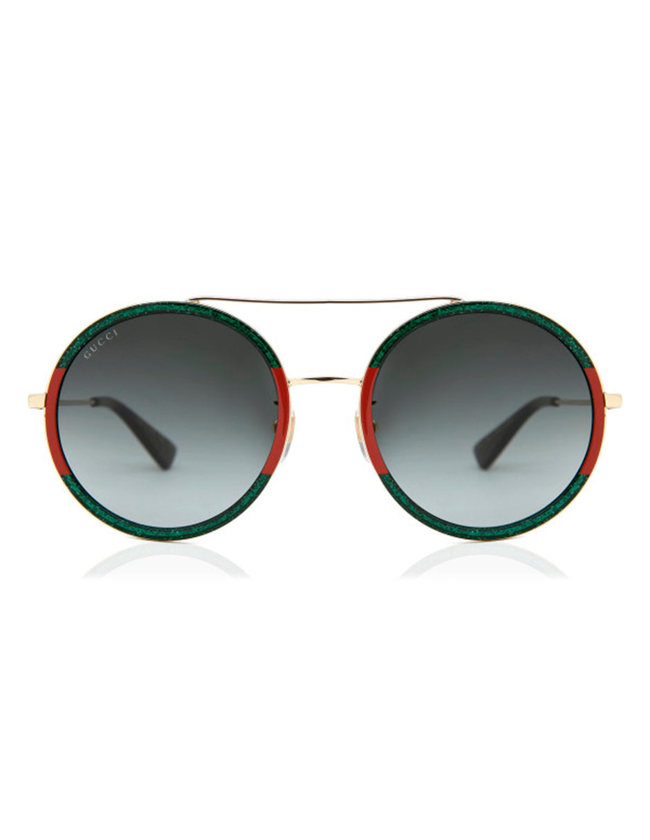 LENTE DE SOL GUCCI GG0061S 008 56MM DORADO/VERDE