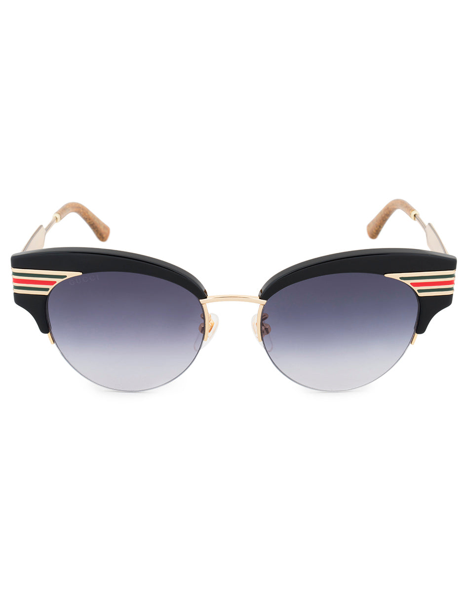 LENTE DE SOL GUCCI GG0283S 001 53MM NEGRO ORO