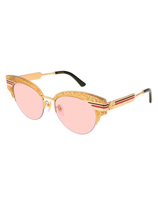 LENTE DE SOL GUCCI GG0283S 005 53MM DORADO/ROSA