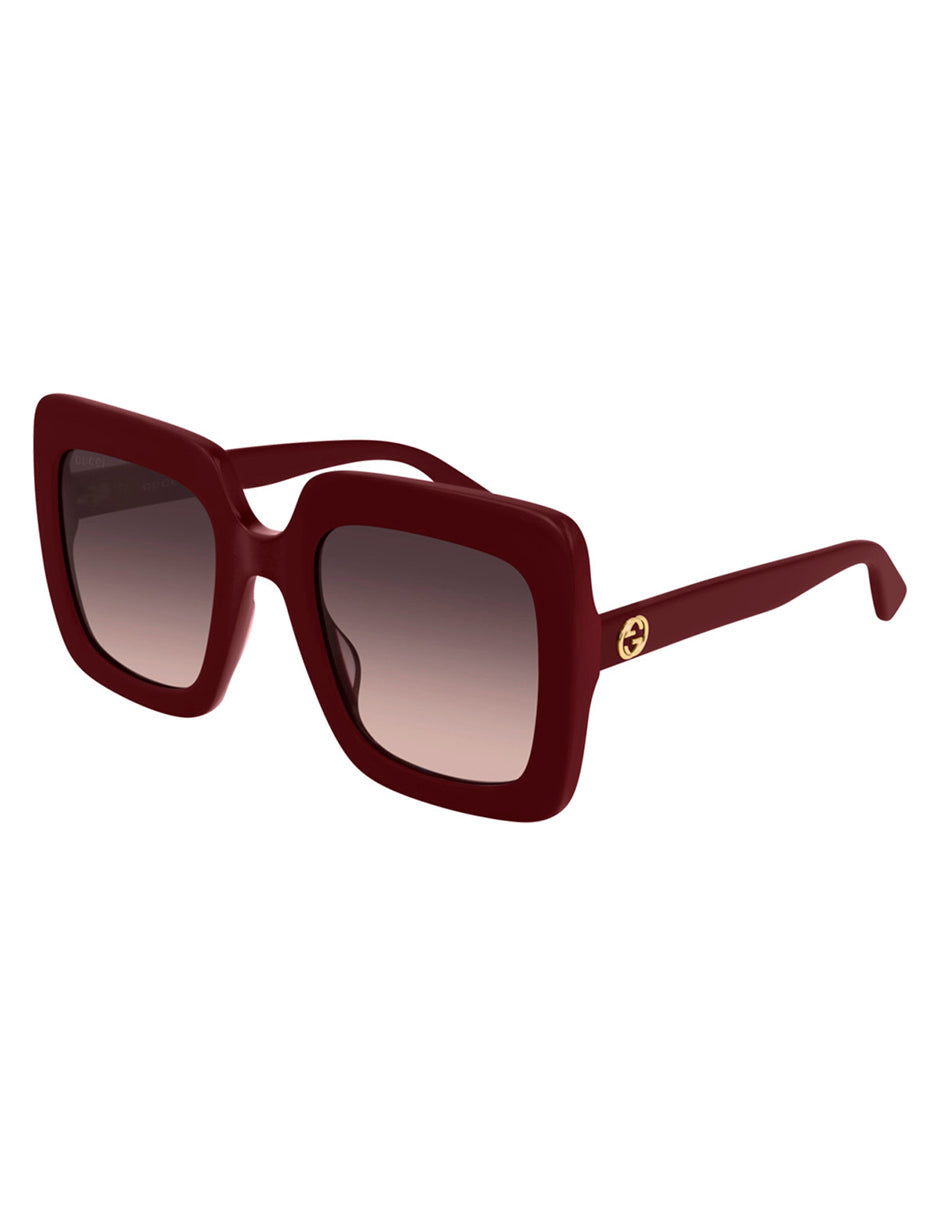 LENTE DE SOL GUCCI GG0328S 006 53MM GUINDA