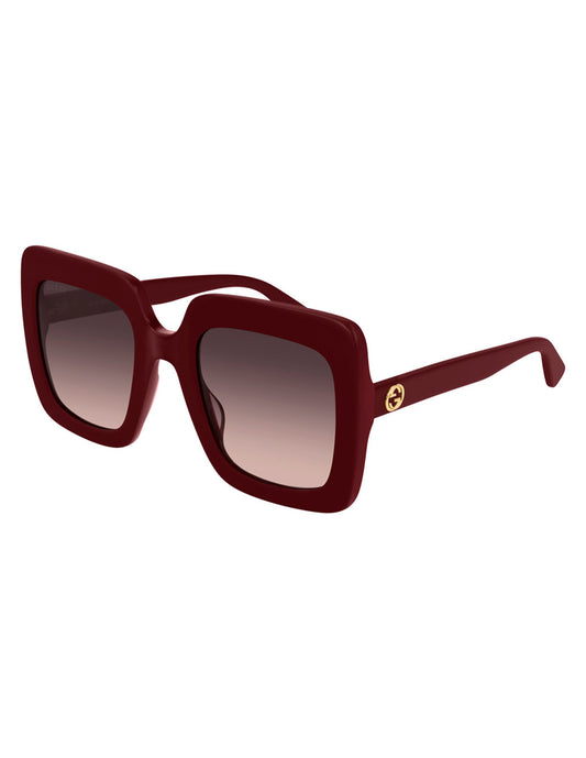 LENTE DE SOL GUCCI GG0328S 006 53MM GUINDA